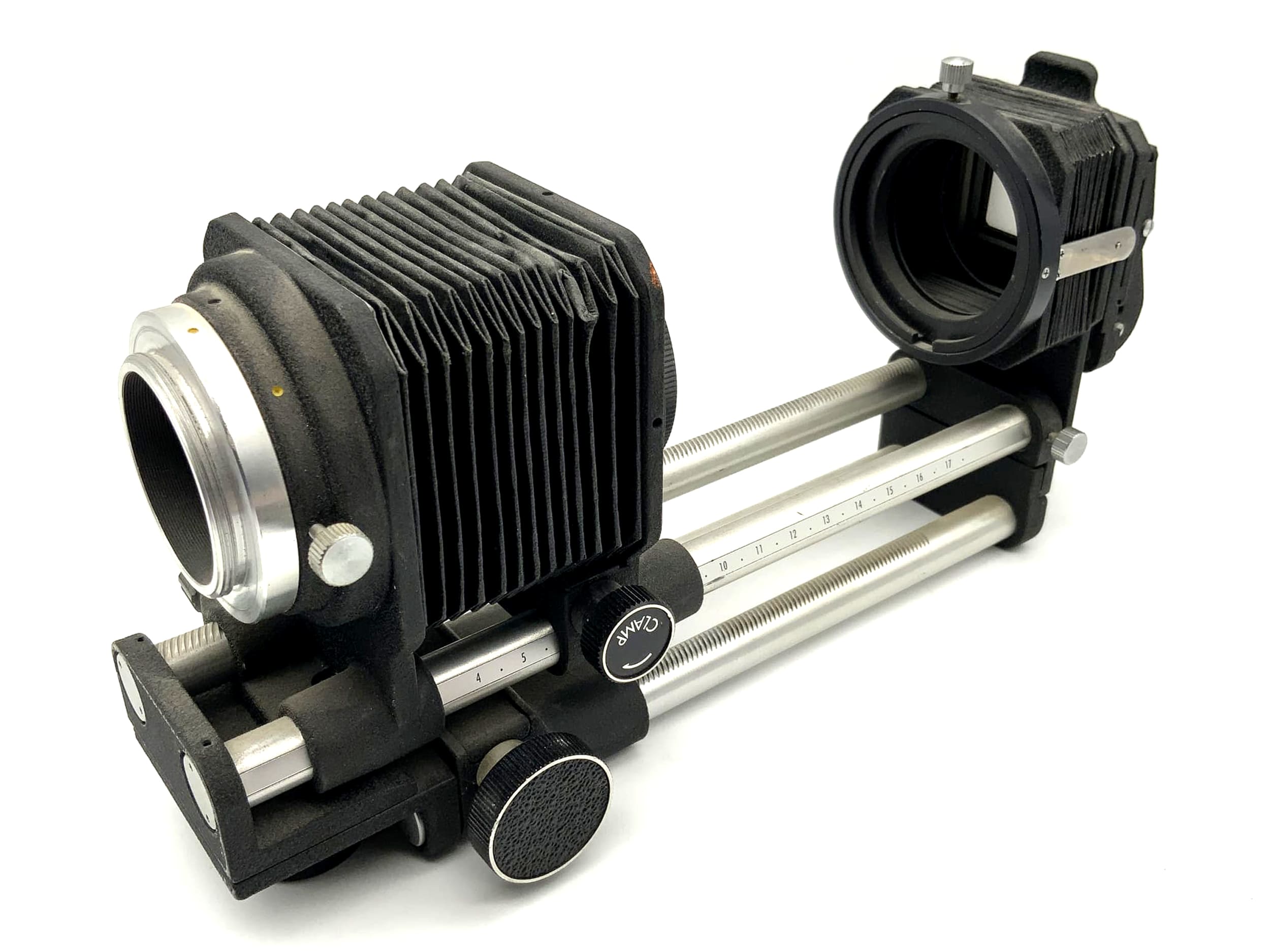 Bellows device black Bellows with focusing slide and slide duplicator