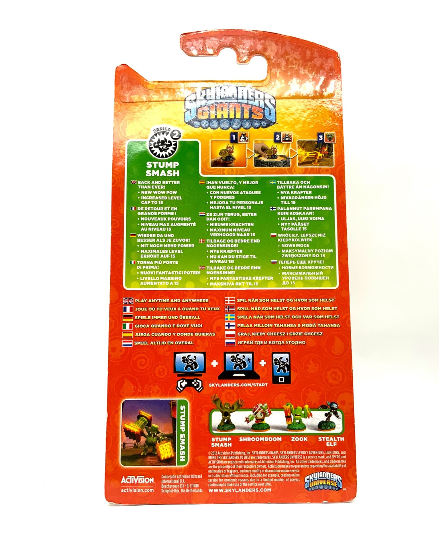 Skylanders Giants White Flocked Stump Smash Chase Snow Variante in OVP