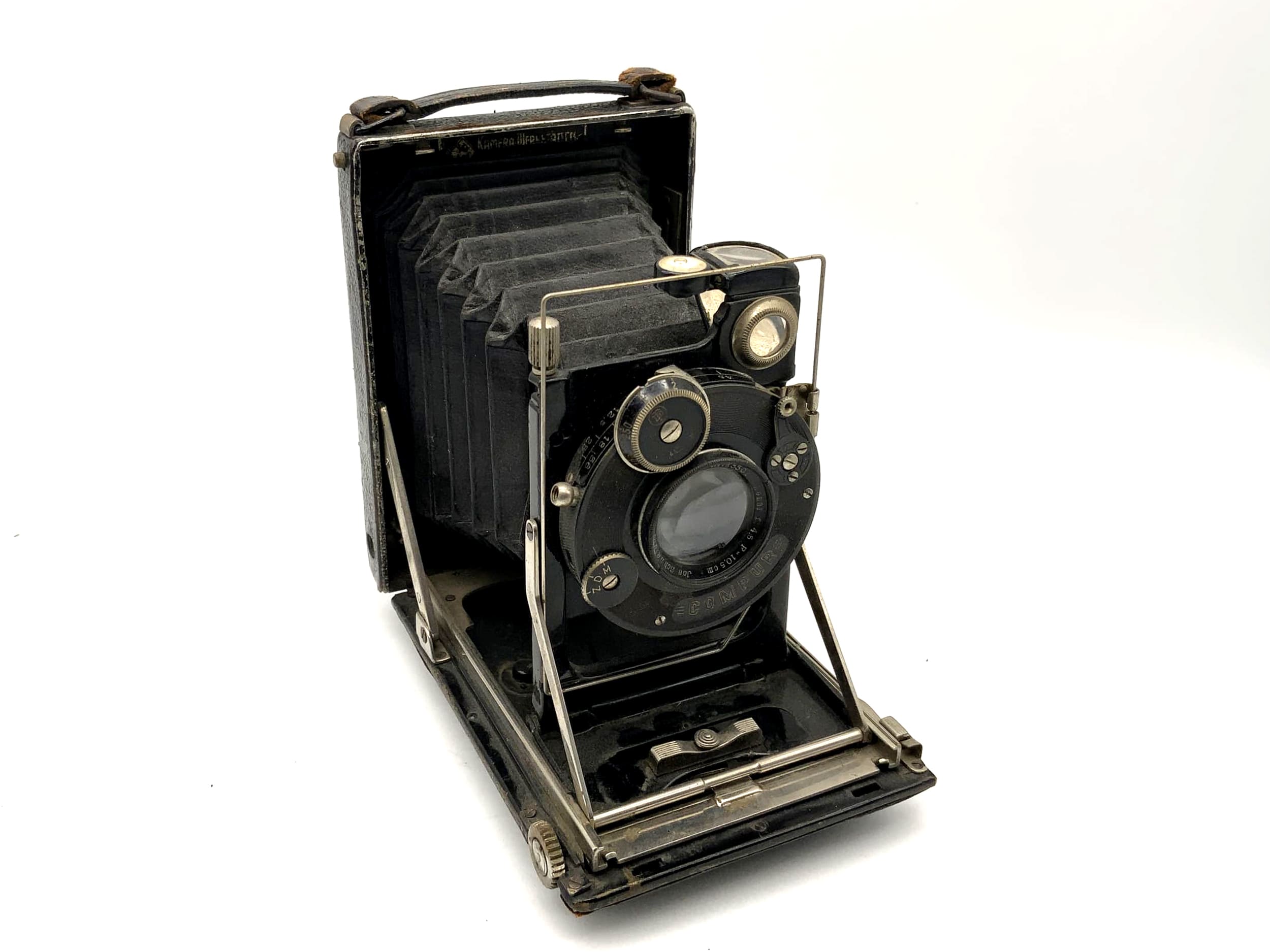 Caméra à plaque brevetée KW avec Schneider Kreuznach Xenar f = 4,5 F = 10,5 cm Compur