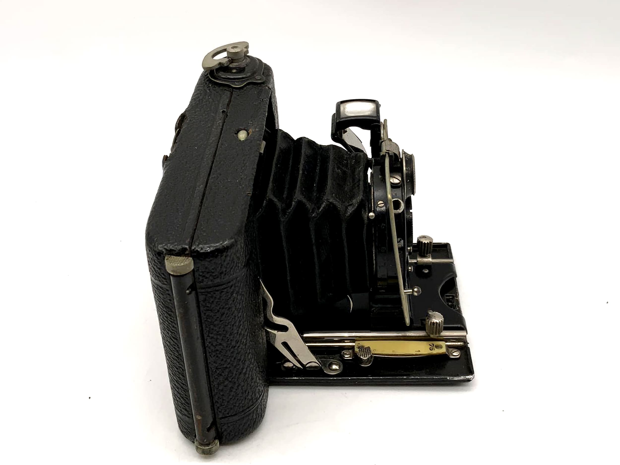 Appareil photo pliable Ica Icarette avec caméra analogique Dominar 1:4,5 F = 7,5 cm Compur 6x6