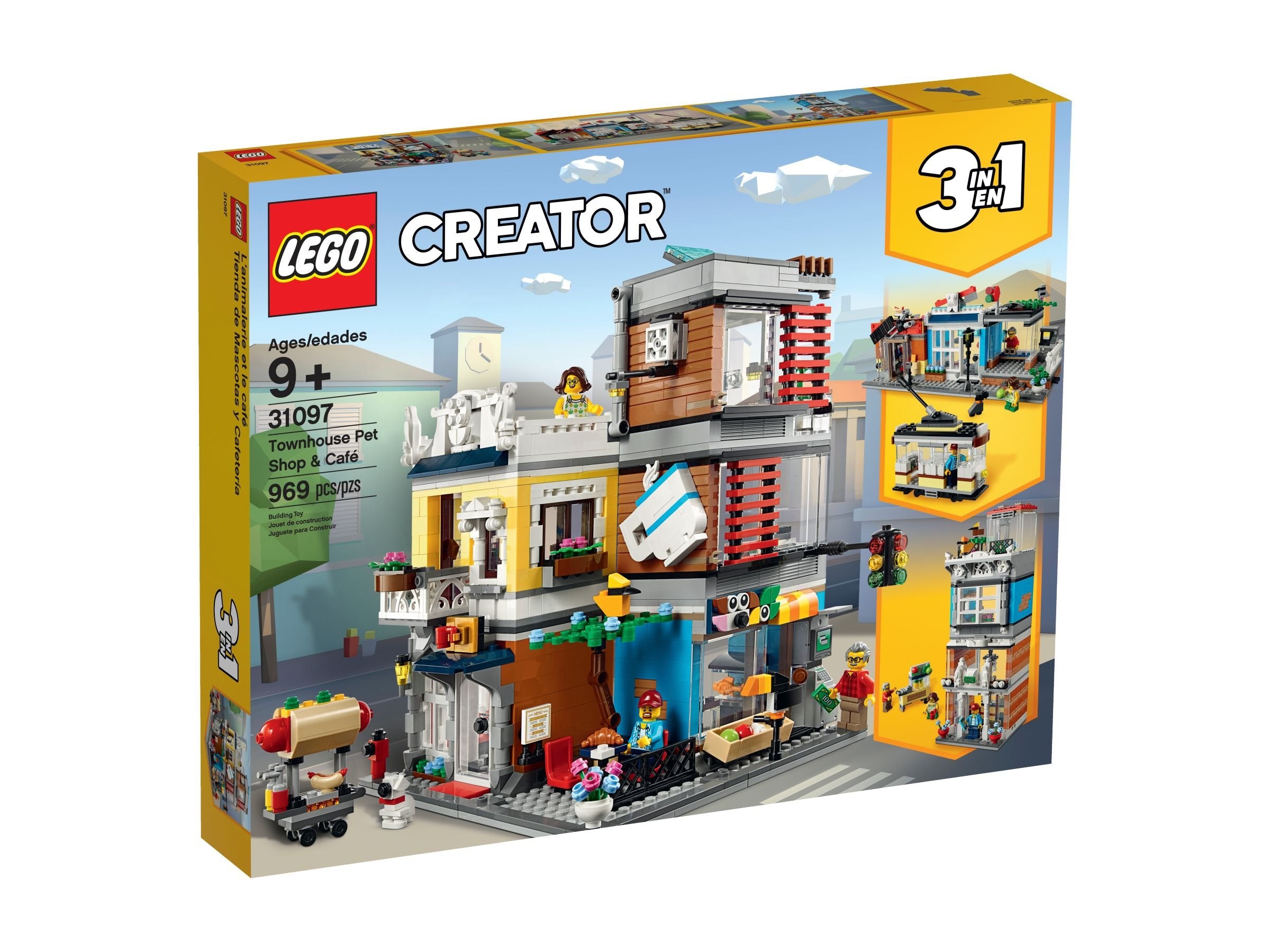 LEGO Creator 31097 Stadthaus mit Zoohandlung & Café