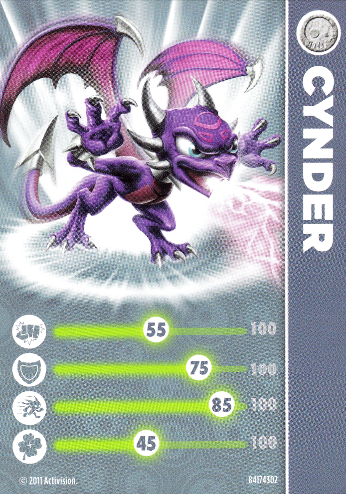 Skylanders Spyros Adventure Cynder Karte