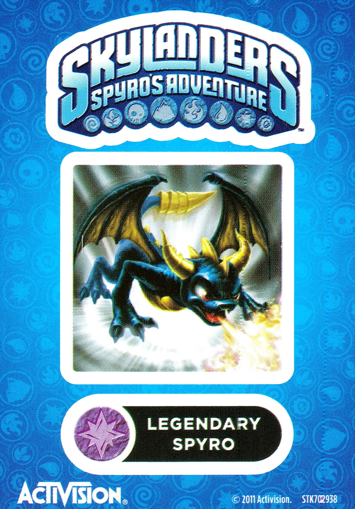 Skylanders Spyros Adventure Legendary Spyro Aufkleber