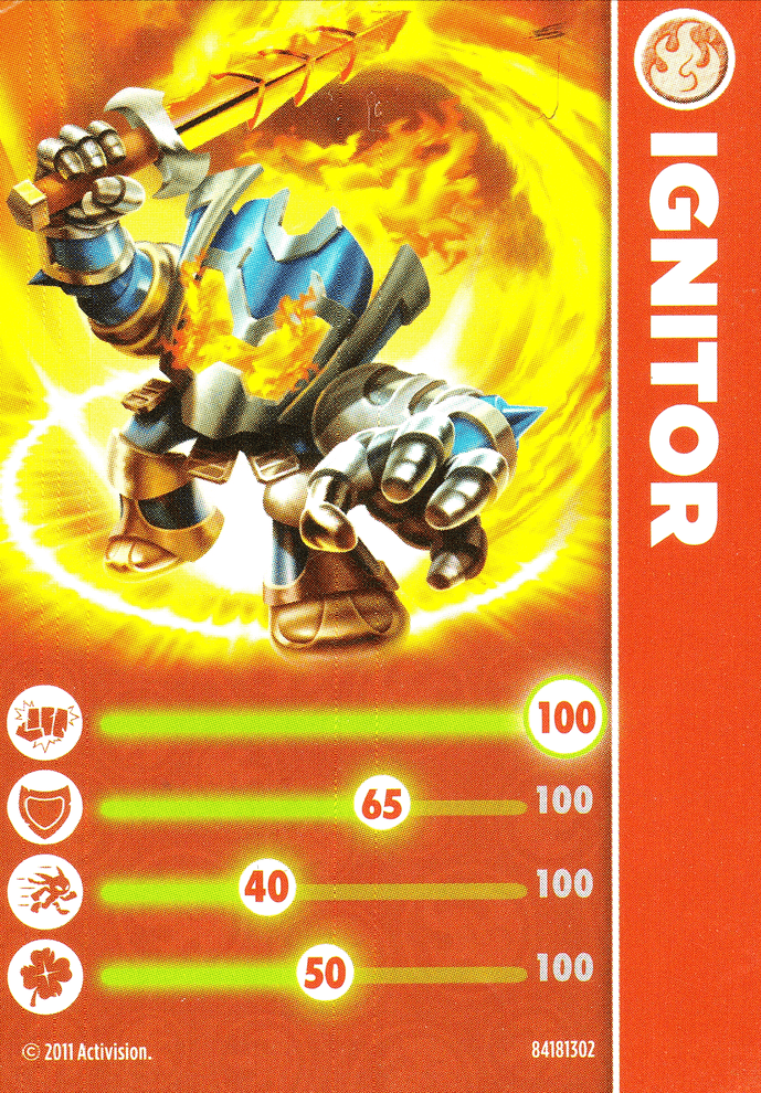 Skylanders Spyros Adventure Ignitor Karte