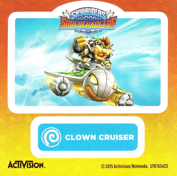 Skylanders Superchargers Clown Cruiser Aufkleber