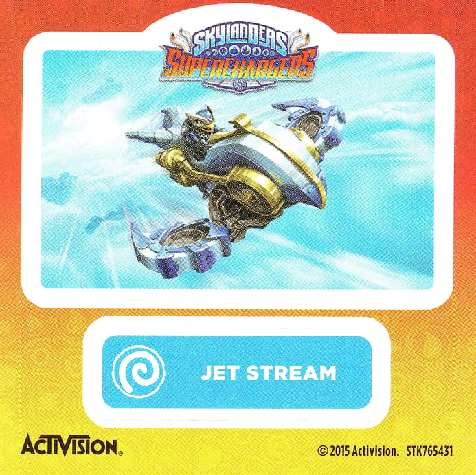 Skylanders Superchargers Jet Stream Aufkleber