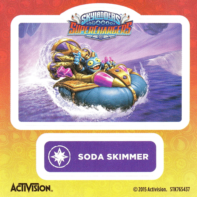 Skylanders Superchargers Soda Skimmer Aufkleber