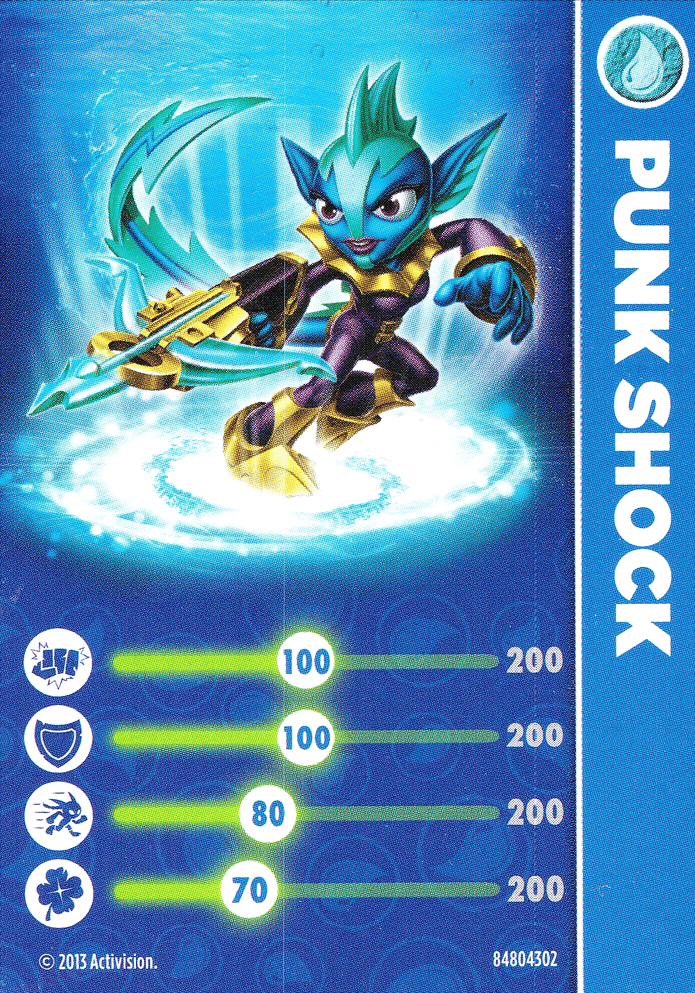 Skylanders Swap Force Punk Shock Karte