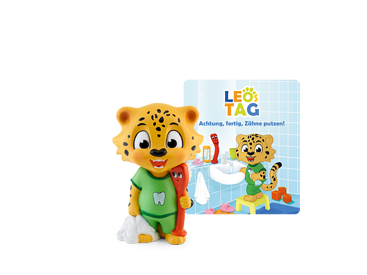 Tonie Figures Leo's Day Ready, Steady, Brush Your Teeth! Audio Figure for Toniebox
