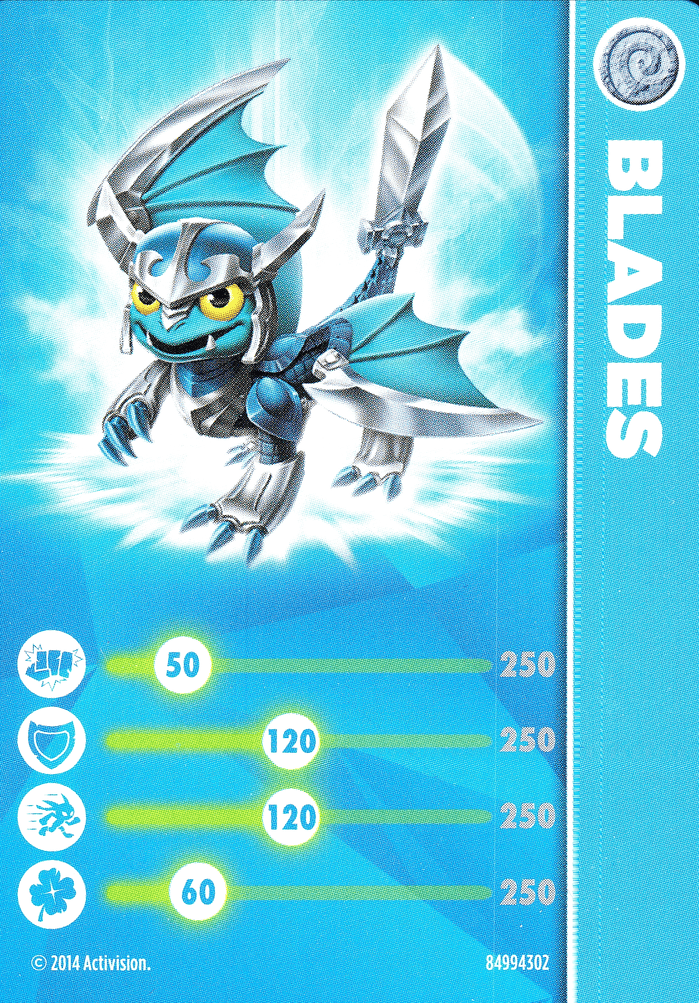 Skylanders Trap Team Blades Karte