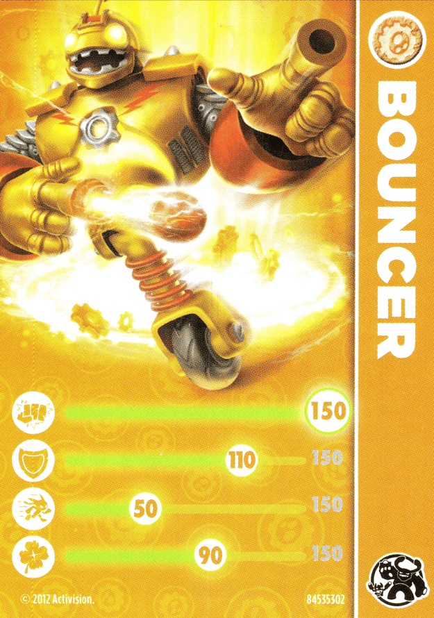 Skylanders Giants Bouncer Karte