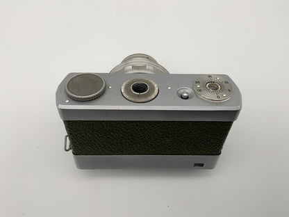 CARL ZEISS Werra 1 olive Tessar 2.8/50 compact camera 35mm analog camera