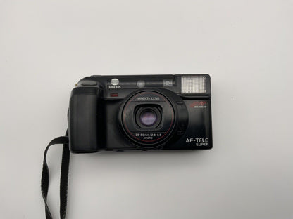 Minolta AF-Tele Super compact camera autofocus AF analog camera 35mm