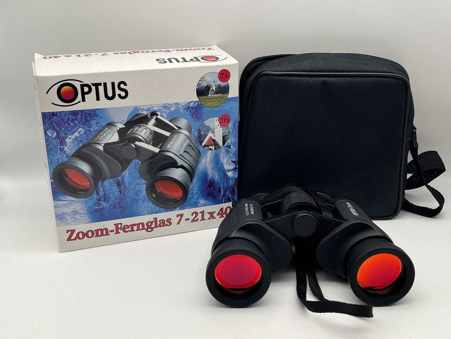 Optus 7-21x40 Zoom-Fernglas Binocular Feldstecher Vogelbeobachtung