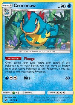 Croconaw⁣ - Shining Legends⁣ (Common)⁣ [19]