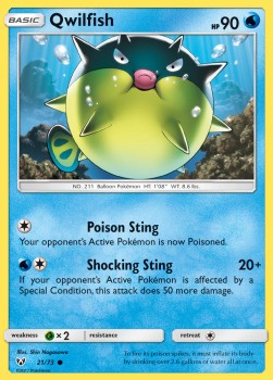 Qwilfish⁣ - Shining Legends⁣ (Common)⁣ [21]