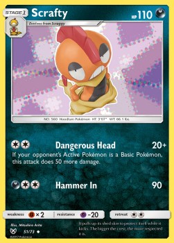 Scrafty⁣ - Shining Legends⁣ (Uncommon)⁣ [51]