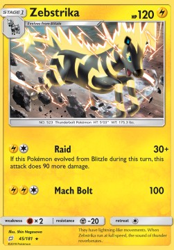 Zebstrika⁣ - Team Up⁣ (Rare)⁣ [45]