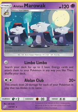 Alolan Marowak⁣ - Team Up⁣ (Rare)⁣ [64]