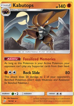 Kabutops⁣ - Team Up⁣ (Rare)⁣ [78]