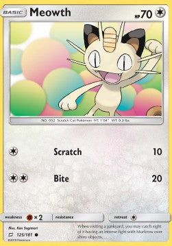 Meowth⁣ - Team Up⁣ (Common)⁣ [125]