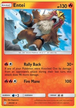 Entei⁣ - Cosmic Eclipse⁣ (Rare)⁣ [28]