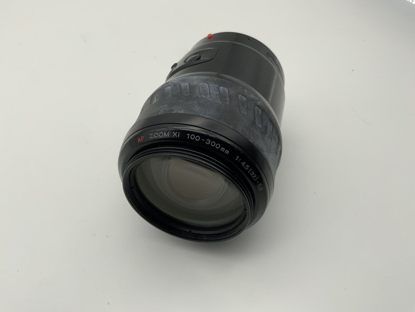 Minolta AF telephoto zoom lens AF - xi 100-300 mm f=4.5-5.6 for Xi SLR camera