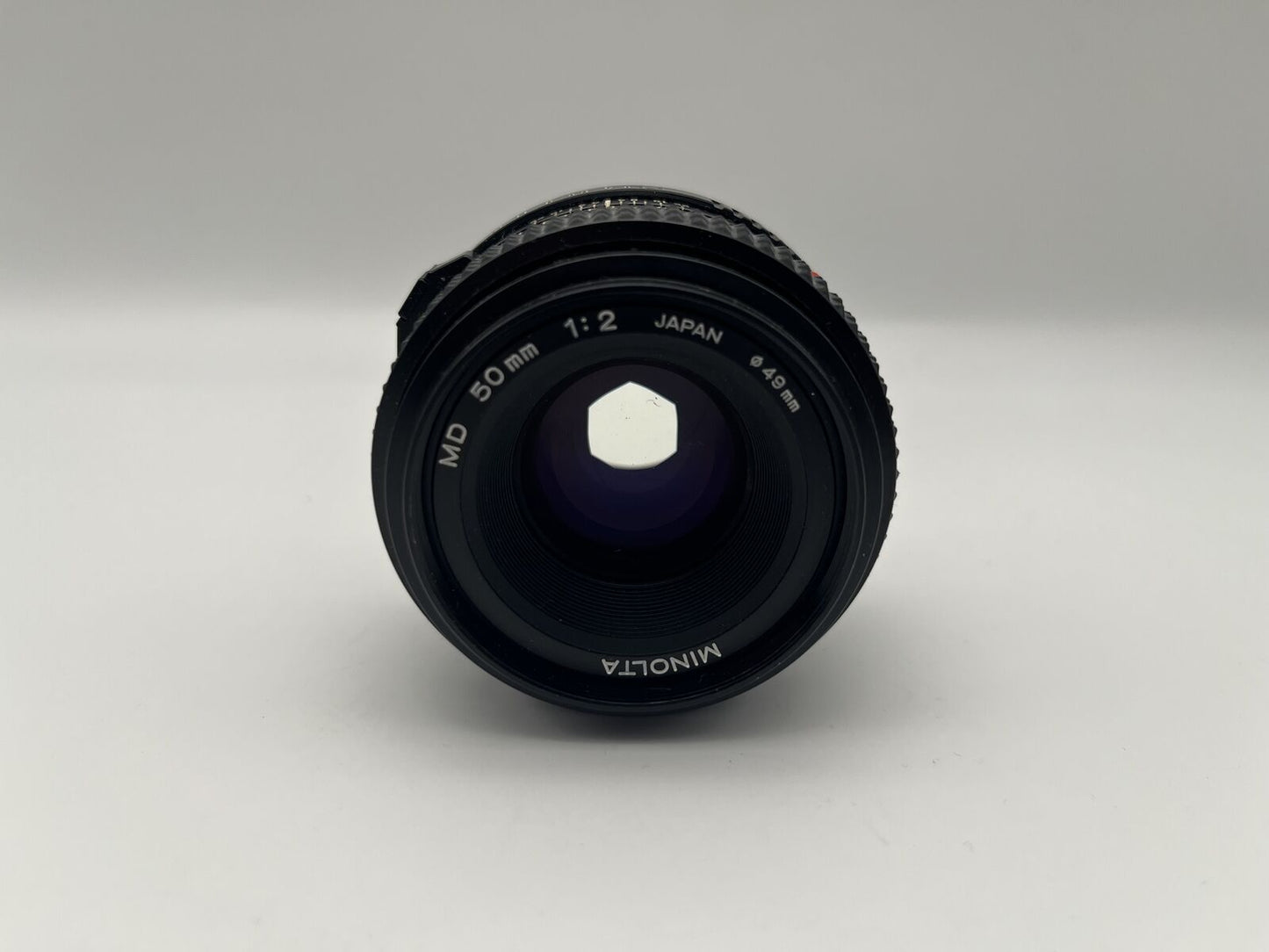 Minolta MD 50mm 1:2 Objektiv manuell analog Lens