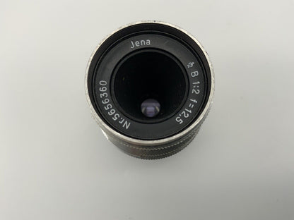 Carl Zeiss Jena Biotar 2 / 12,5 - Pentaka 8 Objektiv Schmalbild Linse