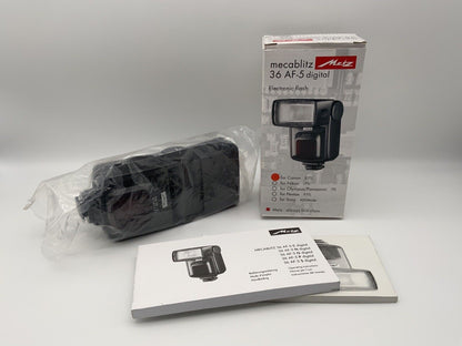 METZ MECABLITZ 36 AF-5 DIGITAL FOR CANON E-TTL flash unit attachable flash