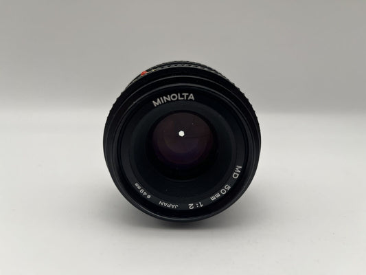 Minolta MD 1:2 50mm Objektiv manuell analog Lens