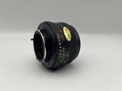 Minolta MD 1:2 50mm Objektiv manuell analog Lens