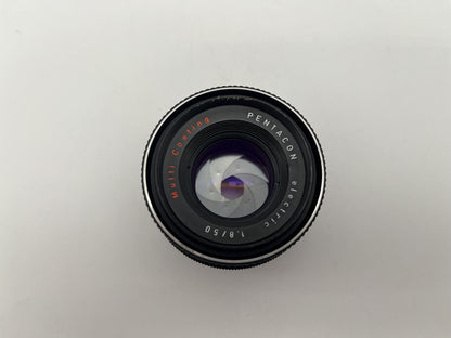 Pentacon electric MC 1:1.8 50mm Objektiv manuell analog Lens Multi Coating (M42)