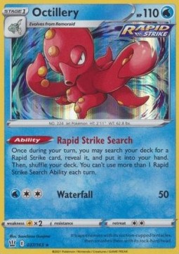Octillery⁣ - Battle Styles⁣ (Holo Rare)⁣ [37]