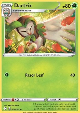 Dartrix⁣ - Shining Fates⁣ (Uncommon)⁣ [7]