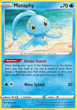 Manaphy⁣ - Shining Fates⁣ (Rare)⁣ [24]