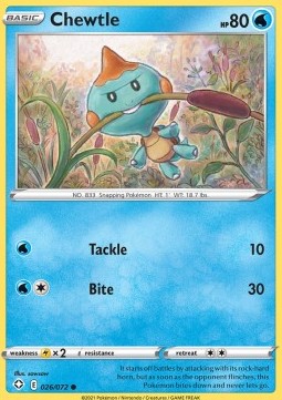Chewtle⁣ - Shining Fates⁣ (Common)⁣ [26]