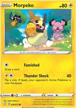 Morpeko⁣ - Shining Fates⁣ (Common)⁣ [36]