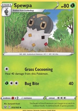 Spewpa⁣ - Battle Styles⁣ (Uncommon)⁣ [12]