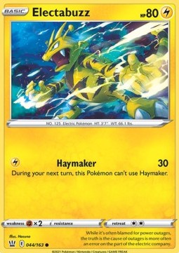 Electabuzz⁣ - Battle Styles⁣ (Common)⁣ [44]