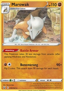 Marowak⁣ - Battle Styles⁣ (Rare)⁣ [70]