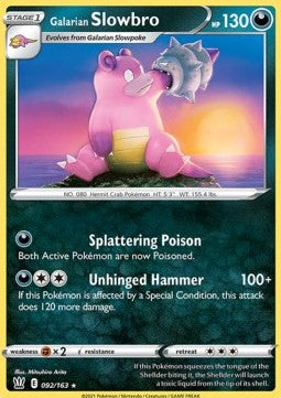 Galarian Slowbro⁣ - Battle Styles⁣ (Rare)⁣ [92]