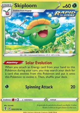 Skiploom⁣ - Evolving Skies⁣ (Uncommon)⁣ [003]