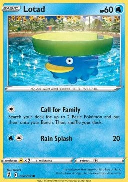 Lotad⁣ - Evolving Skies⁣ (Common)⁣ [032]