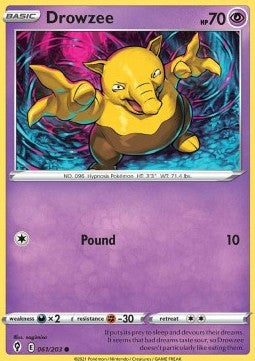 Drowzee⁣ - Evolving Skies⁣ (Common)⁣ [061]