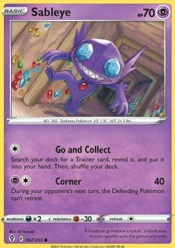 Sableye⁣ - Evolving Skies⁣ (Common)⁣ [067]