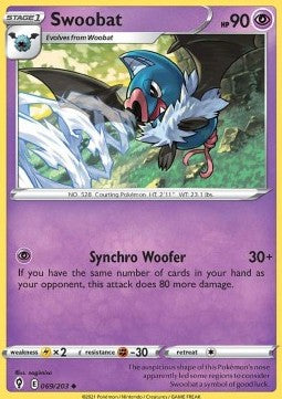 Swoobat⁣ - Evolving Skies⁣ (Uncommon)⁣ [069]