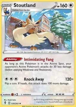 Stoutland⁣ - Evolving Skies⁣ (Rare)⁣ [135]