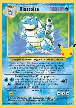 Blastoise⁣ - Celebrations⁣ (Holo Rare)⁣ [BS 2]
