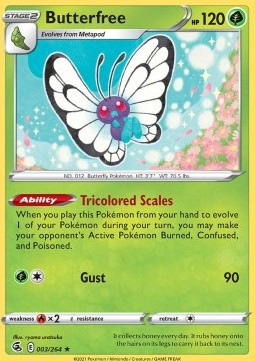 Butterfree⁣ - Fusion Strike⁣ (Holo Rare)⁣ [003]